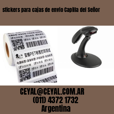 stickers para cajas de envio Capilla del Señor