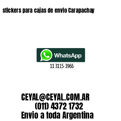 stickers para cajas de envio Carapachay