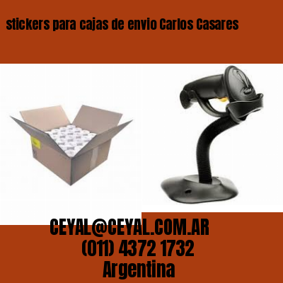 stickers para cajas de envio Carlos Casares