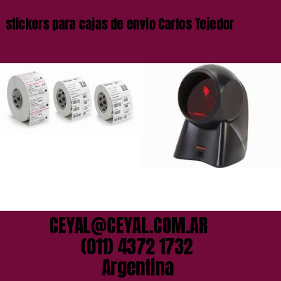 stickers para cajas de envio Carlos Tejedor