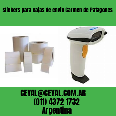 stickers para cajas de envio Carmen de Patagones