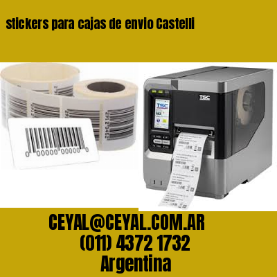 stickers para cajas de envio Castelli