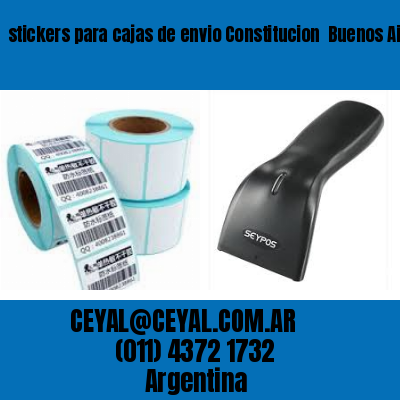 stickers para cajas de envio Constitucion  Buenos Aires