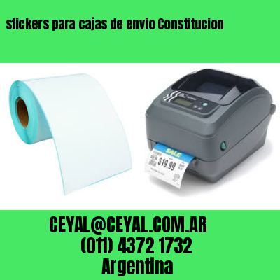 stickers para cajas de envio Constitucion