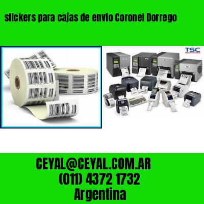 stickers para cajas de envio Coronel Dorrego