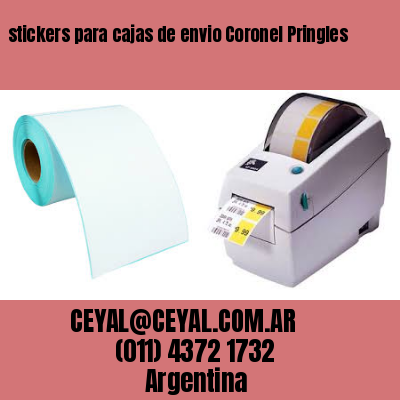 stickers para cajas de envio Coronel Pringles