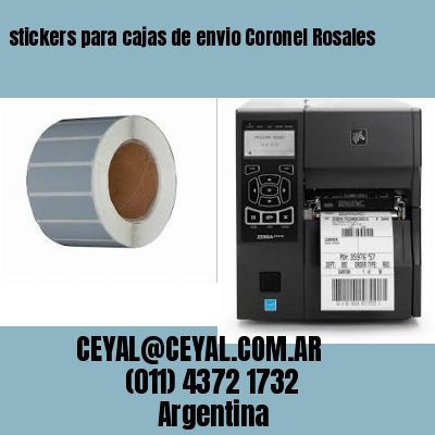 stickers para cajas de envio Coronel Rosales