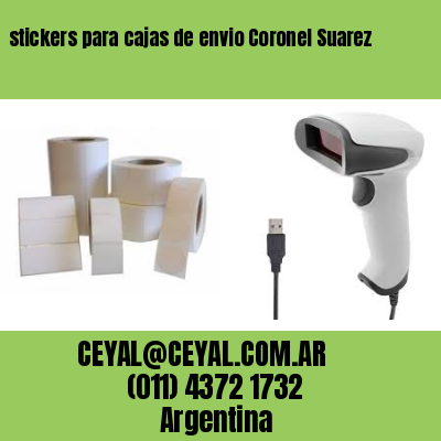 stickers para cajas de envio Coronel Suarez