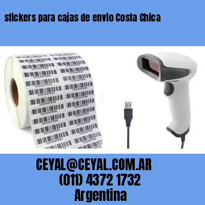 stickers para cajas de envio Costa Chica