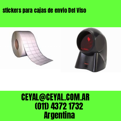 stickers para cajas de envio Del Viso