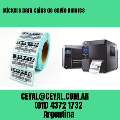 stickers para cajas de envio Dolores