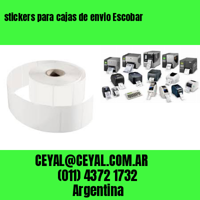 stickers para cajas de envio Escobar
