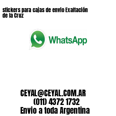 stickers para cajas de envio Exaltación de la Cruz