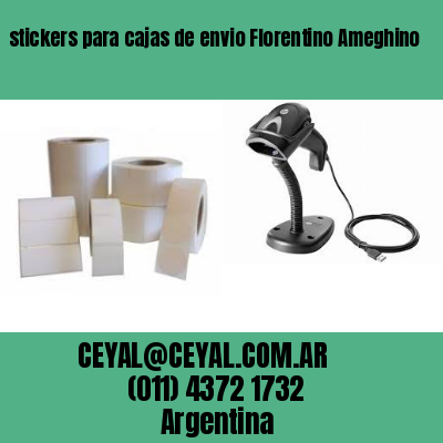 stickers para cajas de envio Florentino Ameghino