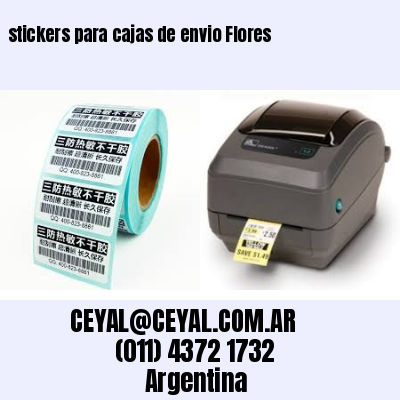 stickers para cajas de envio Flores
