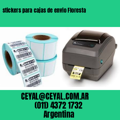 stickers para cajas de envio Floresta