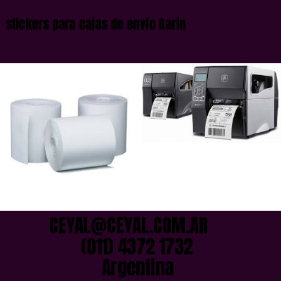 stickers para cajas de envio Garín