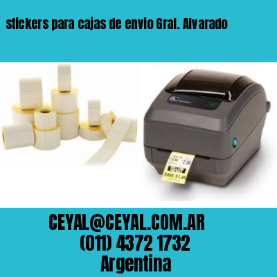 stickers para cajas de envio Gral. Alvarado