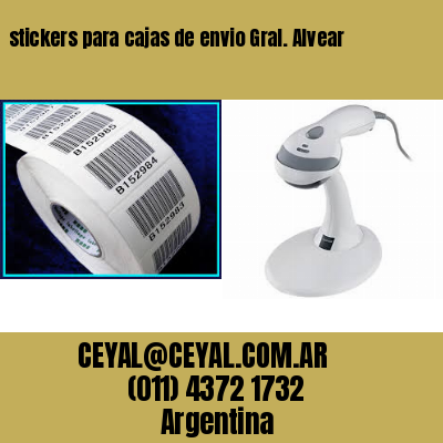 stickers para cajas de envio Gral. Alvear