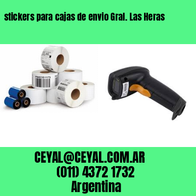 stickers para cajas de envio Gral. Las Heras