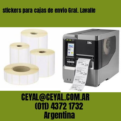 stickers para cajas de envio Gral. Lavalle