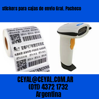 stickers para cajas de envio Gral. Pacheco