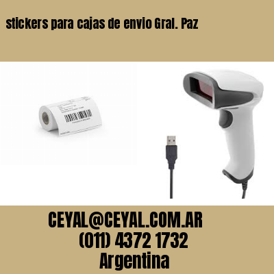stickers para cajas de envio Gral. Paz
