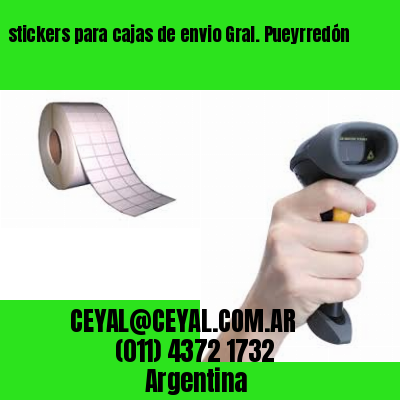 stickers para cajas de envio Gral. Pueyrredón