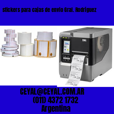 stickers para cajas de envio Gral. Rodríguez