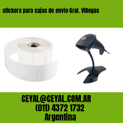 stickers para cajas de envio Gral. Villegas