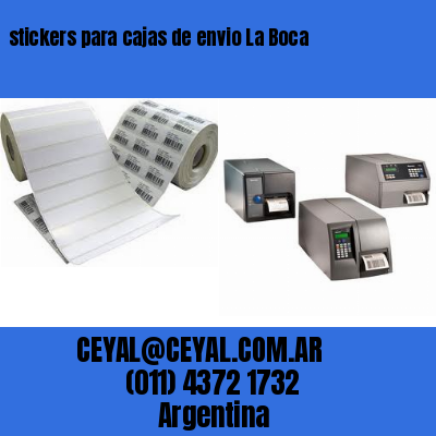 stickers para cajas de envio La Boca
