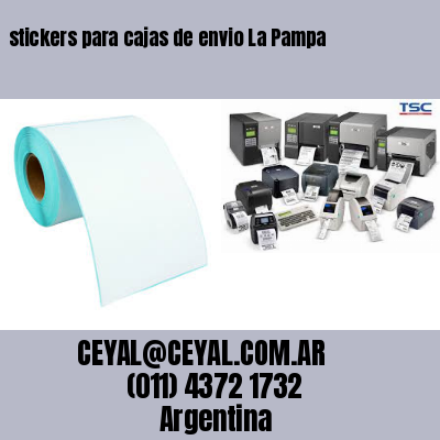 stickers para cajas de envio La Pampa