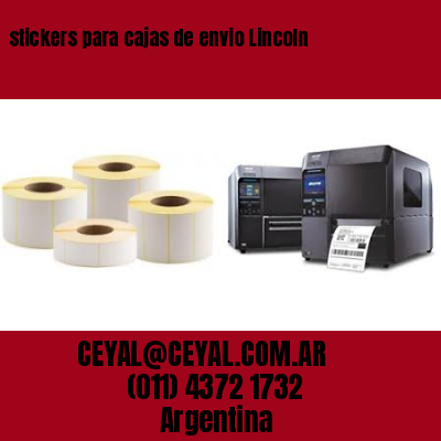 stickers para cajas de envio Lincoln