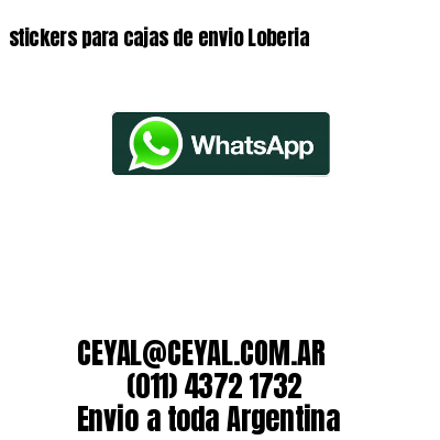 stickers para cajas de envio Loberia