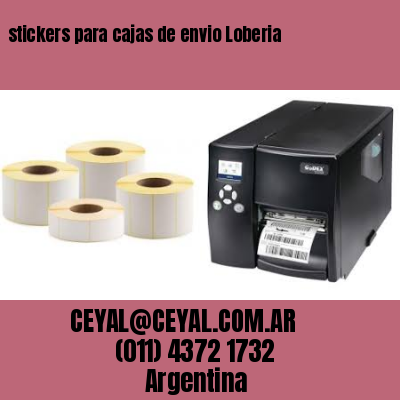 stickers para cajas de envio Loberia