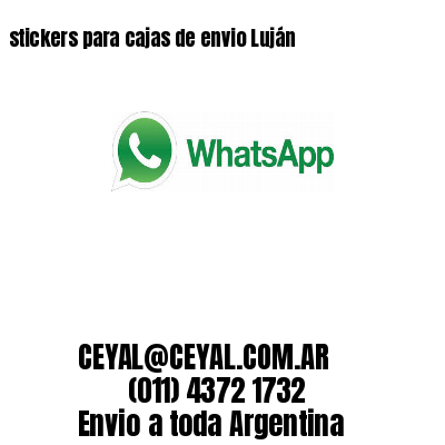 stickers para cajas de envio Luján