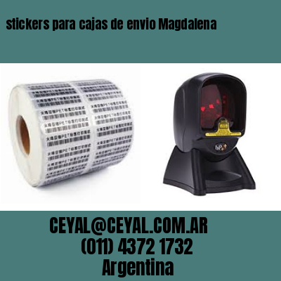 stickers para cajas de envio Magdalena
