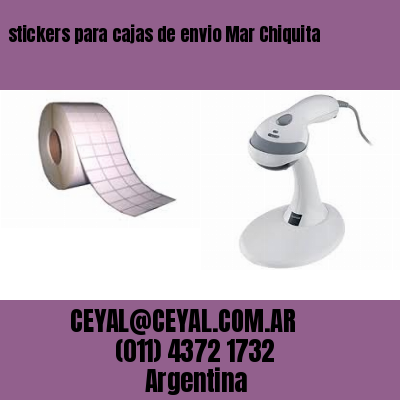 stickers para cajas de envio Mar Chiquita