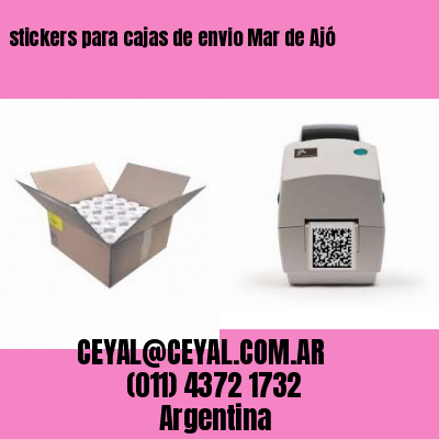 stickers para cajas de envio Mar de Ajó