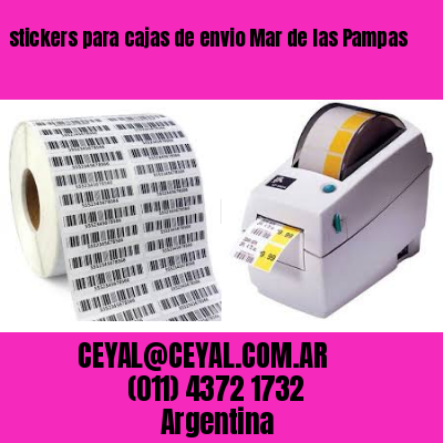 stickers para cajas de envio Mar de las Pampas
