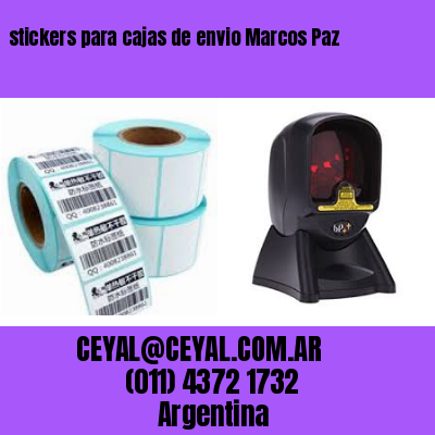 stickers para cajas de envio Marcos Paz