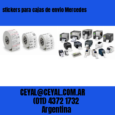 stickers para cajas de envio Mercedes