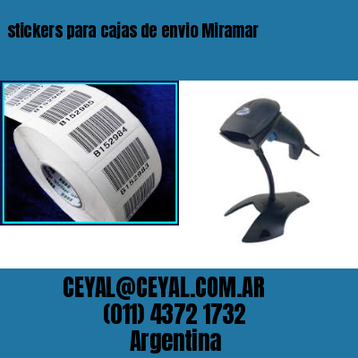 stickers para cajas de envio Miramar