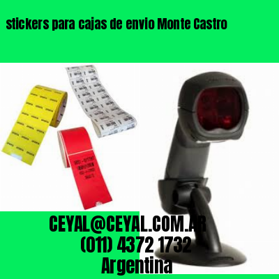 stickers para cajas de envio Monte Castro