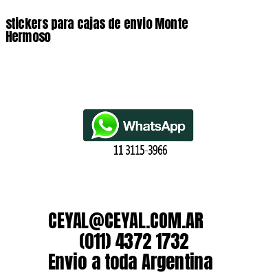 stickers para cajas de envio Monte Hermoso