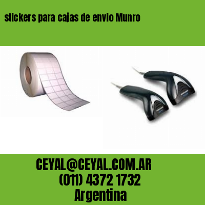 stickers para cajas de envio Munro