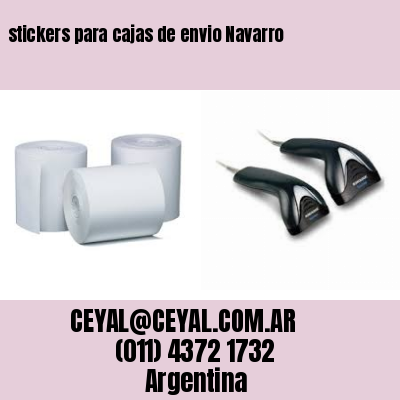 stickers para cajas de envio Navarro