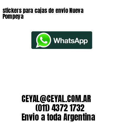 stickers para cajas de envio Nueva Pompeya