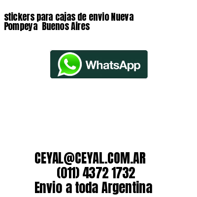 stickers para cajas de envio Nueva Pompeya Buenos Aires