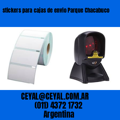 stickers para cajas de envio Parque Chacabuco